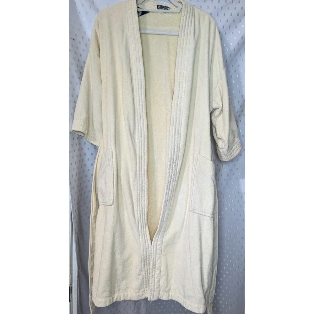 The Men's Store Bloomingdale's Heavy Cotton Bathrobe Robe Made In Brazil Vintage